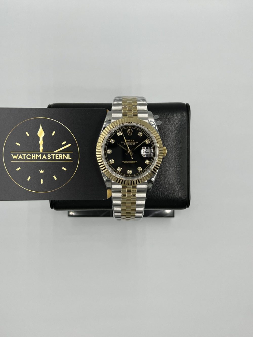 Datejust Gold-Steel black diamonds